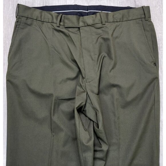 RLX Ralph Lauren Golf Stretch Pants 38x32‎ Mens Green Single Pleated Slacks - Picture 3 of 9